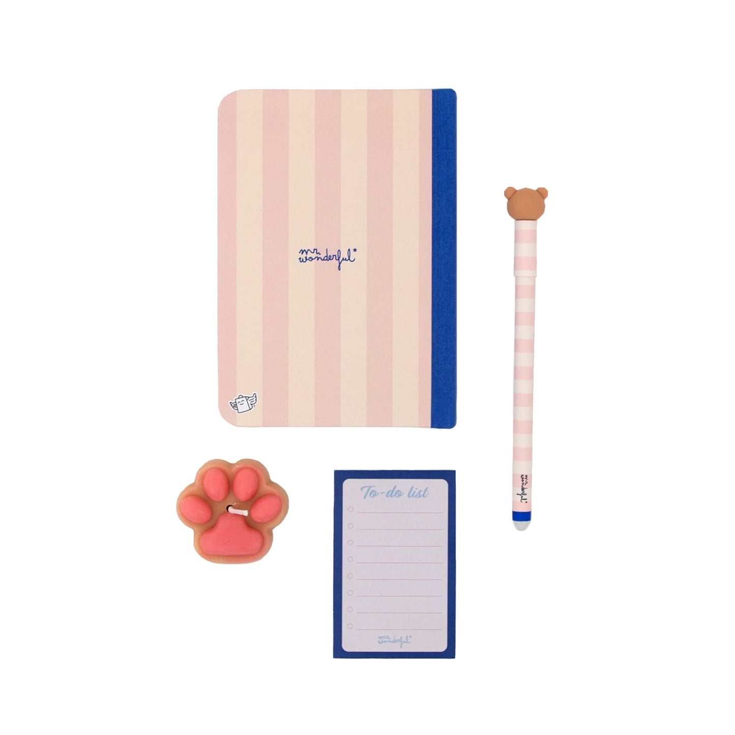 Kit cahier A6 + stylo effaçable Bo-Bo + bougie + to-do list - Pleine de ress-ourses