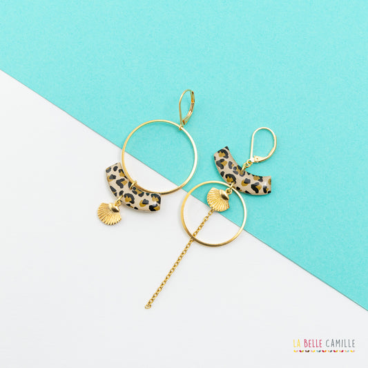 Boucles d'oreilles Greta "Leopard"