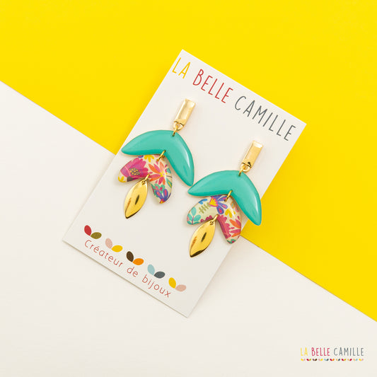 Boucles d'oreilles Alba "Folk"