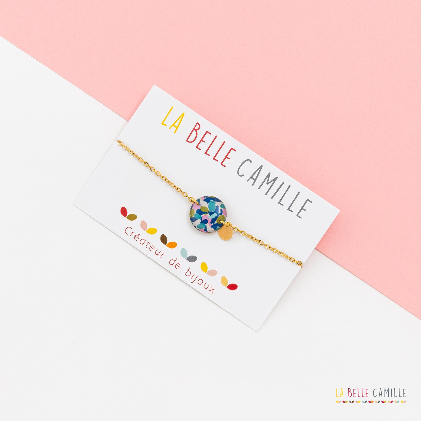 Bracelet Nina "Paint bleu"