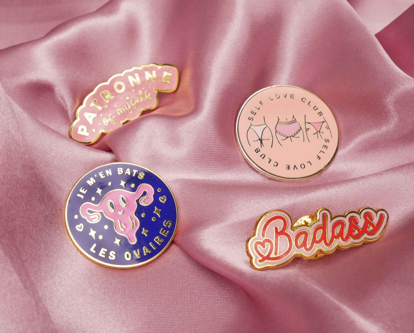Pin's Patronne Of Myself bleu