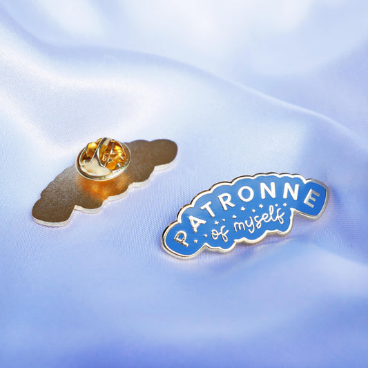 Pin's Patronne Of Myself bleu