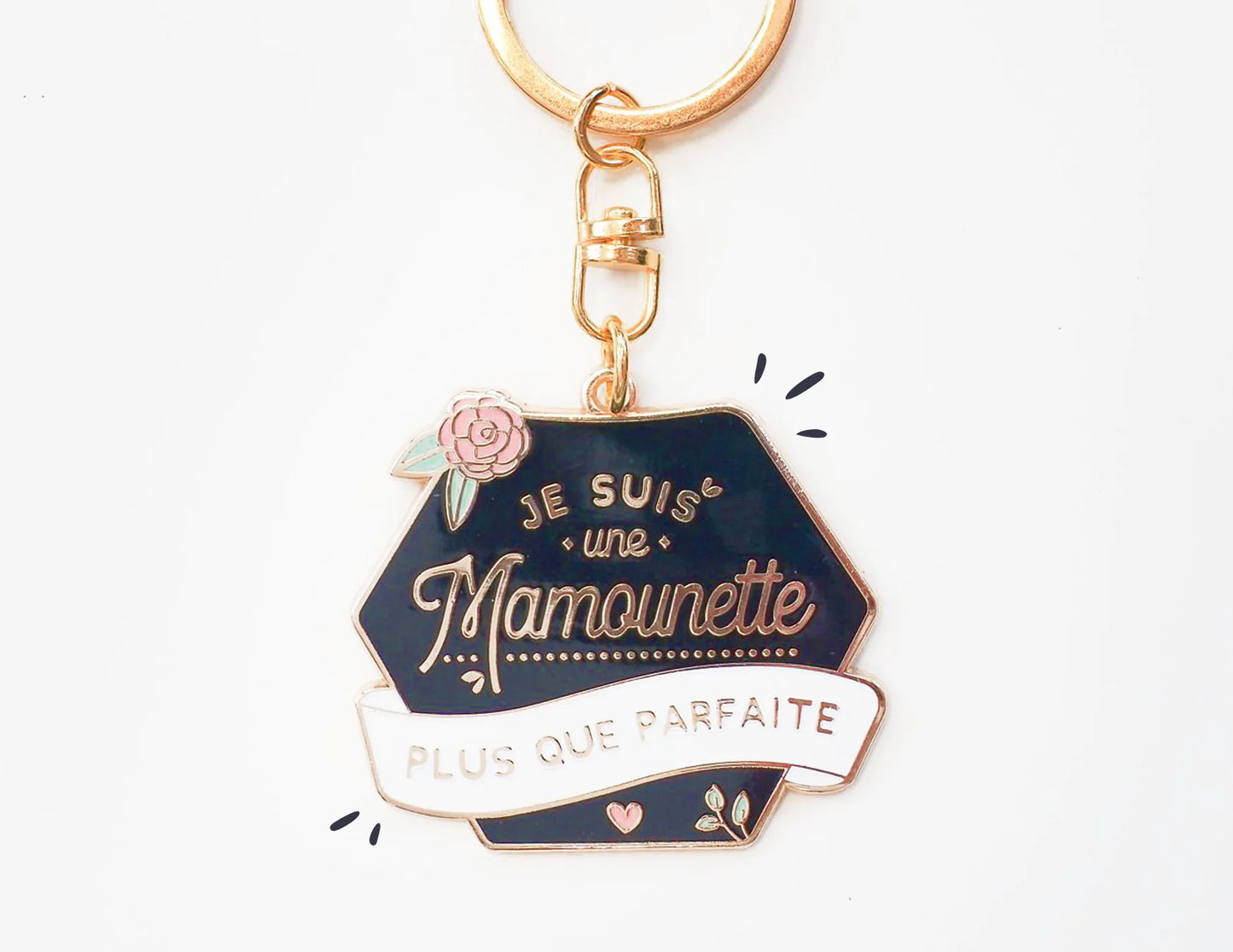 Porte clés "Je suis une mamounette plus que parfaite"