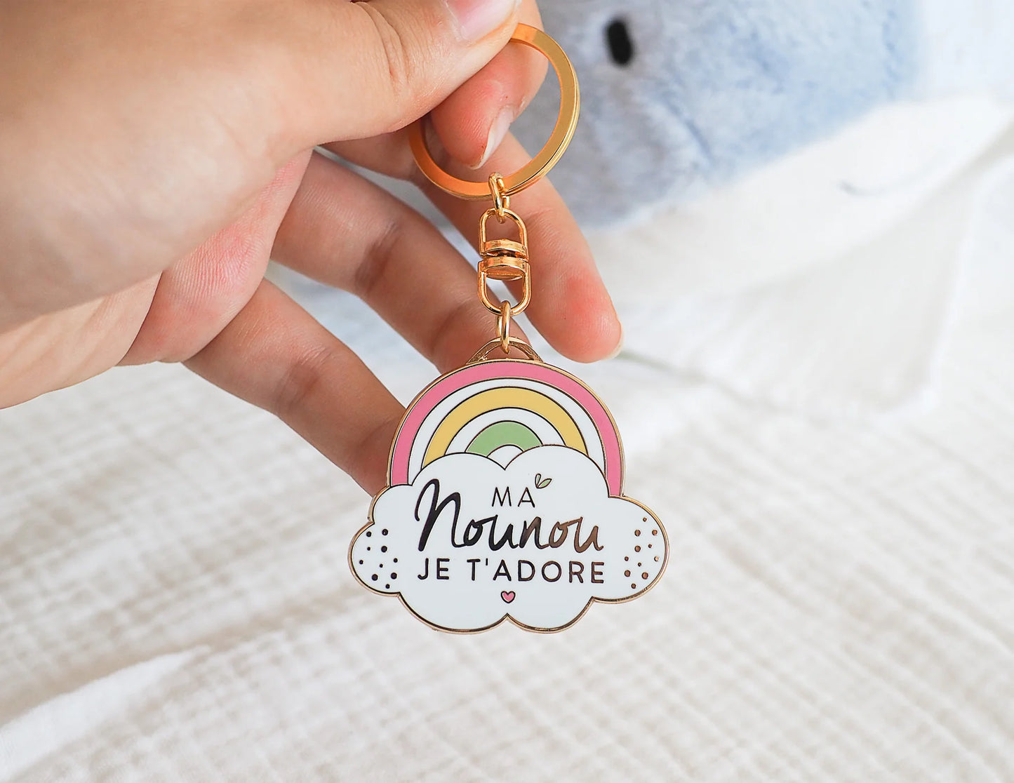 Porte clés "Ma Nounou je t'adore"