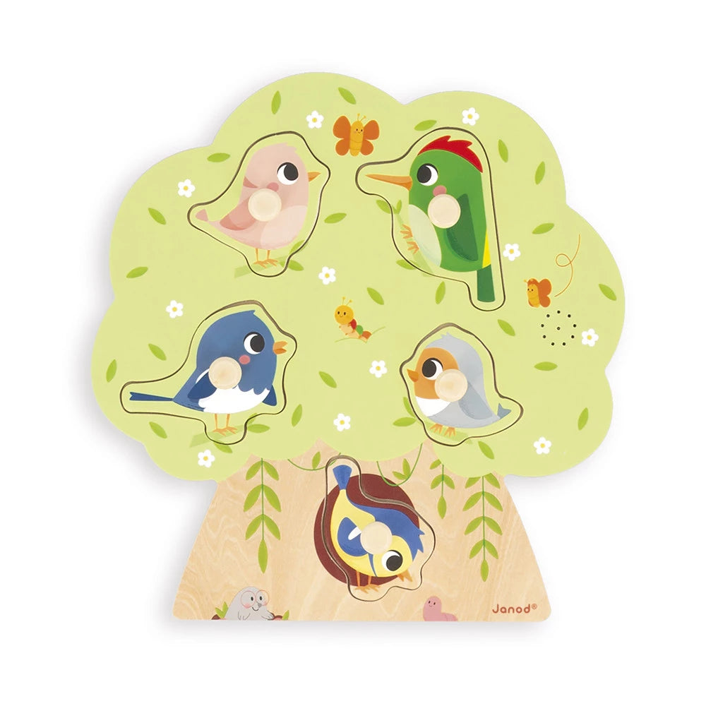 Puzzle Sonore Oiseau 5 pièces