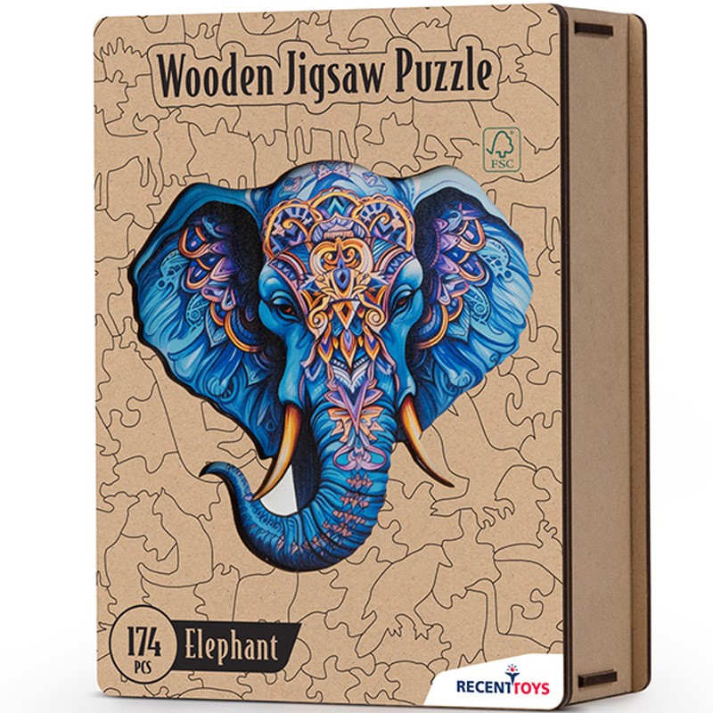 Puzzle en bois Elephant 174 pcs