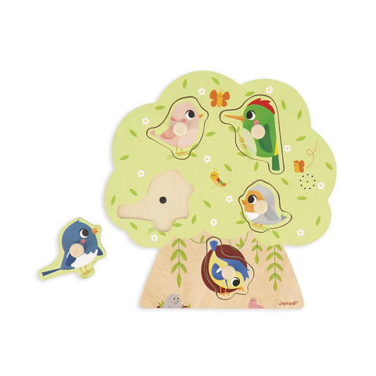 Puzzle Sonore Oiseau 5 pièces