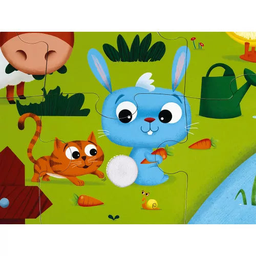 Puzzle Tactile de la Ferme 20 pièces