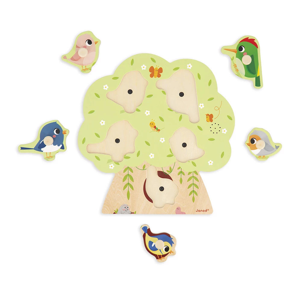 Puzzle Sonore Oiseau 5 pièces