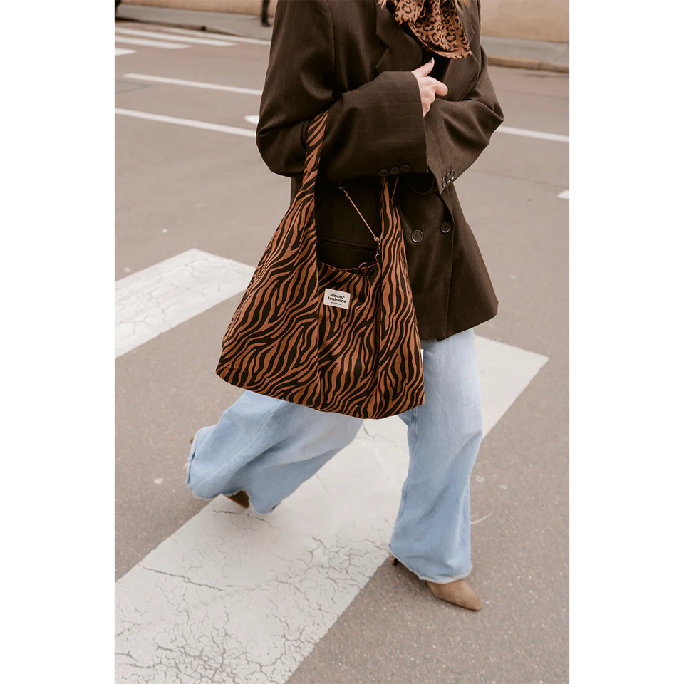 Sac ALMA Zèbre Marron - Amour Toujours