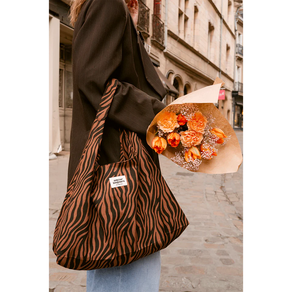 Sac ALMA Zèbre Marron - Amour Toujours