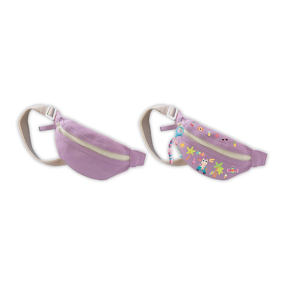 Sac Banane Mauve à Décorer