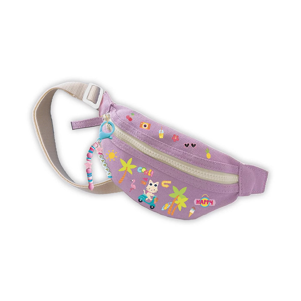 Sac Banane Mauve à Décorer